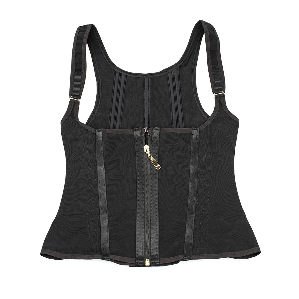 Steel Bone Adjustable Compression Tummy Control Girdle Body Shaper Vest Slim Waist Trainer Bustier Corsets for Women