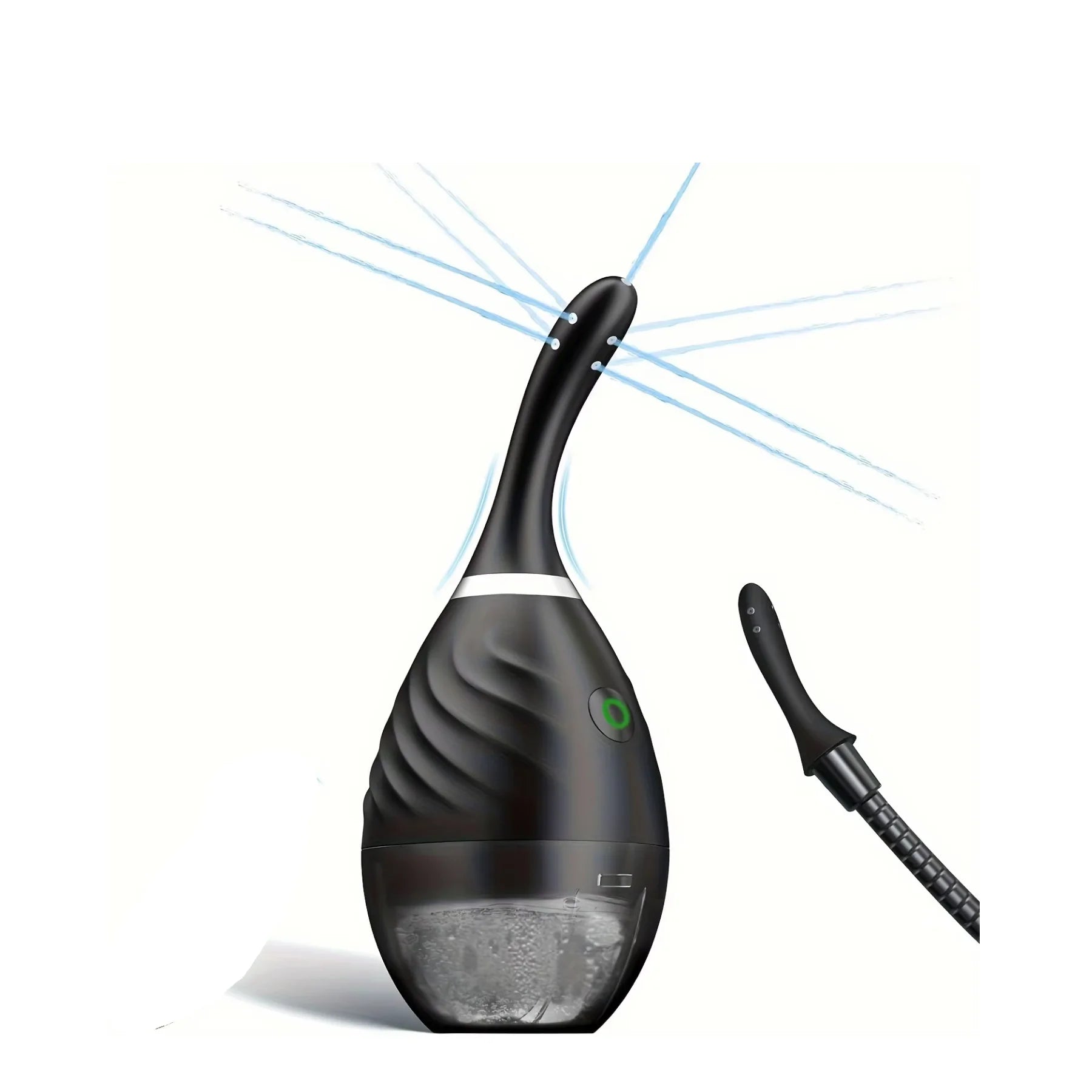 New Design Anal Douche Automatic Enema Douche.Electric Enema Bulb Kit Anti Backflow Anal Enema Cleaner for Men Women