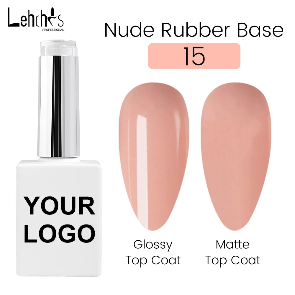 Lehchis 15ml Nude UV Gel Nail Polish Soak off French Nail Camouflage Base Halal Certified for Salon Art Use Customizable Logo