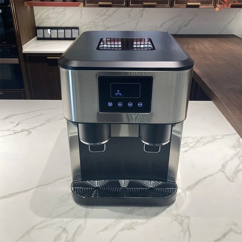 ETL 16-18kgs Per Day  Nugget Ice Cube Machine with Water Dispenser Ice Maker
