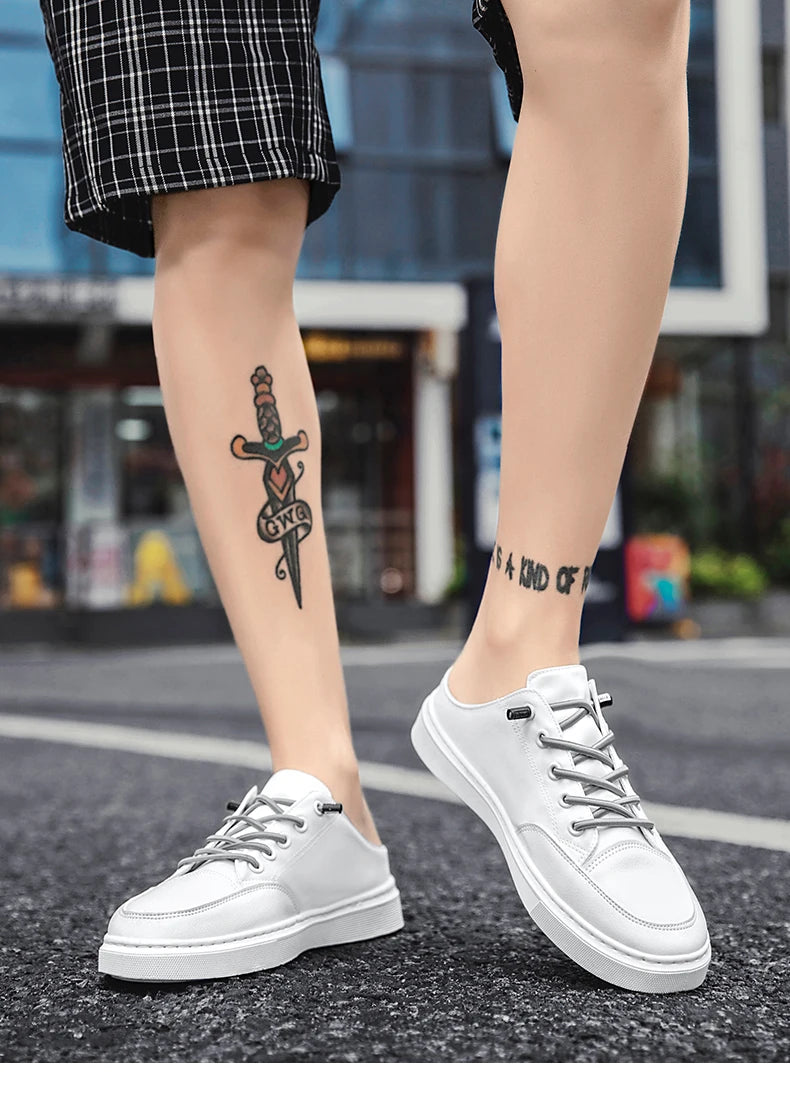 Men's Slip-ons Canvas Shoes Non-heel Casual Shoes Autumn Summer Slippers 2021 Original Fashion Male Sneakers Zapatos De Hombre