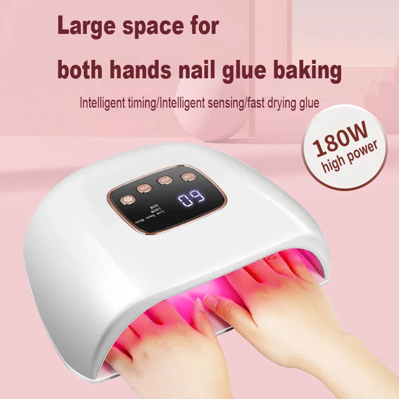 180w Nail Dryer UV LED Lamp Electric Manicure Tools for Drying Gel Polish Nail Art Equipment