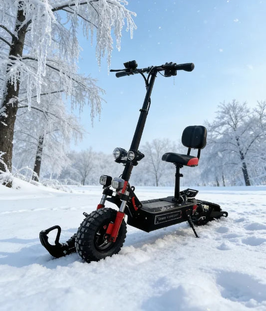 Wholesale Best-Selling Snow Foldable Electric Scooter Removable Wheels Brushless Motor 50km Range for Winter Riding