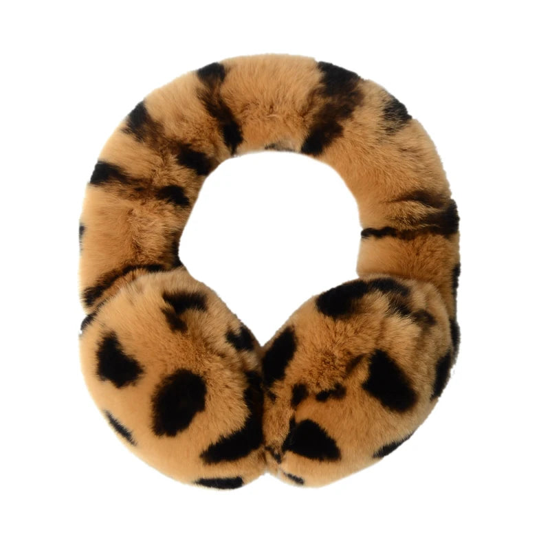 Natural 100% Rex Rabbit Fur Earmuffs Women Fashion Men Warm Russia Winter Real Fur Earmuffs Children Ear Cover fur Earlap Girl