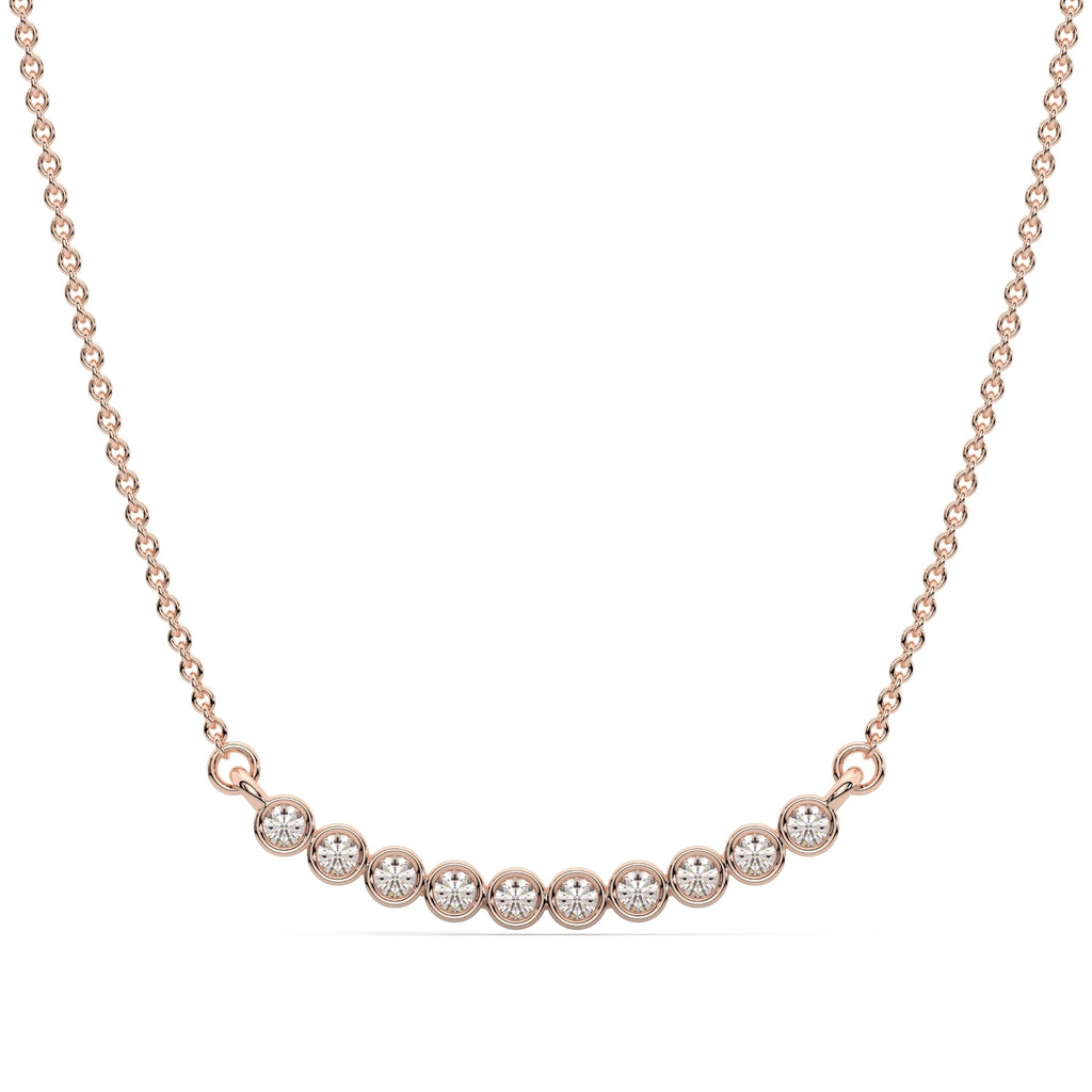Classic 925 Sterling Silver Diamond Necklace Luxury Fashion Jewelry For Women Wedding Party Gift