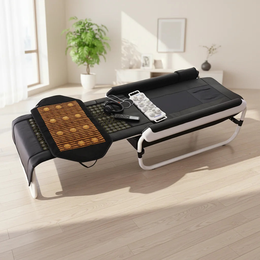 Massage Pad Roller Supplier Fir Far Infrared Jade Master V4 Physical Therapy Heating Massage Bed Spinal Traction Tables & Beds