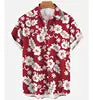 Full Printing Hawaiian Blouse Sublimation Summer Wear Casual Digital Print Button up Short Sleeve Men's Beach Hawaiian Shirts