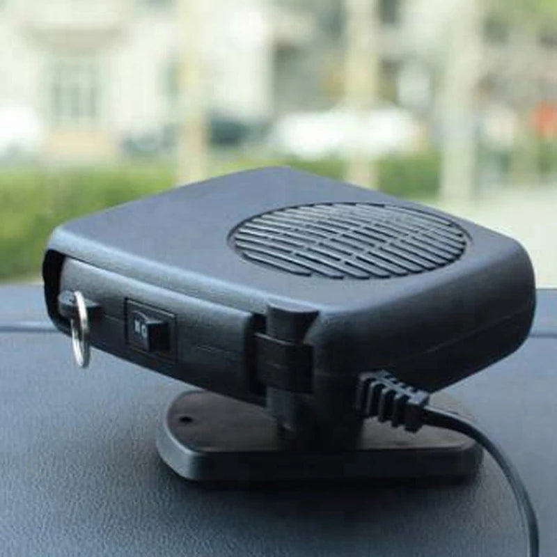 Mini Portable Electric Air Heater Cooling Car Fan Fast Heating Auto Car Defroster Heater