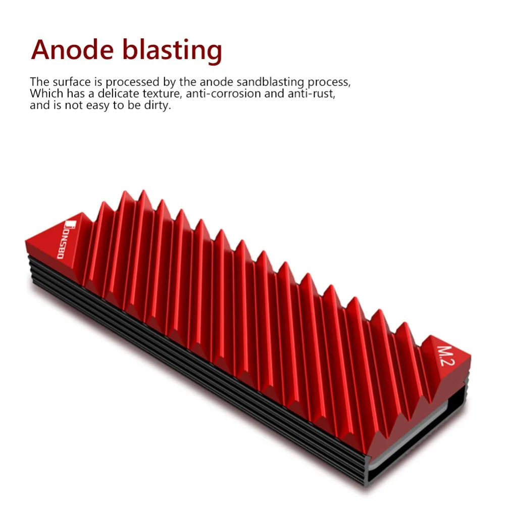 Okvyuan M2 SSD NVMe Heat Sink Jonsbo M2 2280 Solid State Hard Disk Aluminum Heatsink with Thermal Pad for Desktop PC Accessories