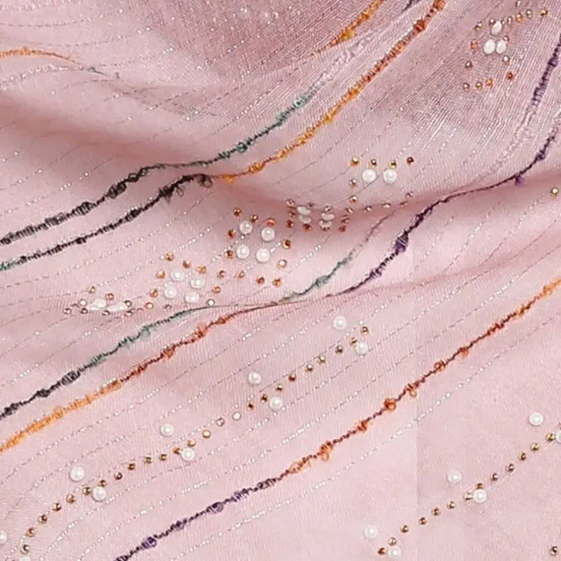 W-New Women's Sequins Glitter Cotton Scarf Hijab Shimmer Muslim Scarves Head Wraps