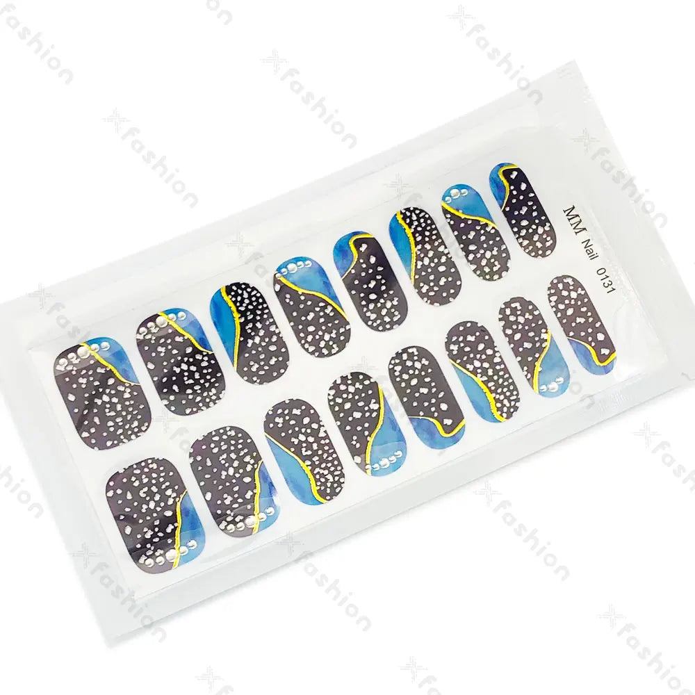 Hot Sale 16 Tips Solid Color Semi-Cured Gel Nail Stickers UV Light Durable Waterproof Long-Lasting Gel Nail Stickers Wholesale
