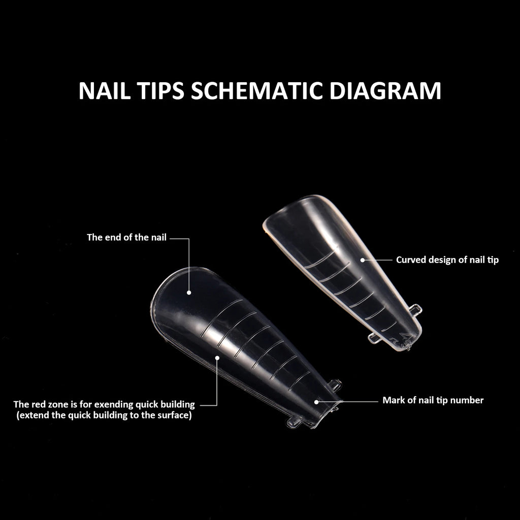 BNG Top Forms for Nails Dual Forms Nails Forms for Extension Full Cover Quick Building Gel Mold Tips Poly Nail Gel Mold