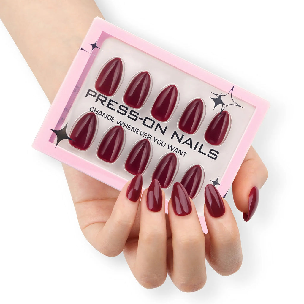 30 Pcs/set GD32 Acrylic New Arrival Minimalist High-end Short Almond Shape Acrylic Press on Nails Artificial Fingernails