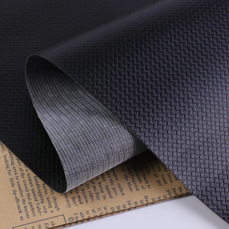 Customized 0.5 Encrypted PVC Artificial Leather Bottom Lattice Weave for Wallet Car Mats Furniture Decorative Bag Embossed