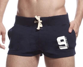 SEOBEAN Men's Shorts Casual Summer Beach Small Cotton Home Shorts Loose Fitness Pockets