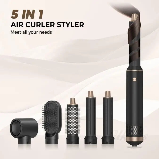 6 in 1 Hot Air Hair Styler Professional Hot air Styler Hair Dryer Hair Brush Straightener Electric Styling Tools Curling Irons