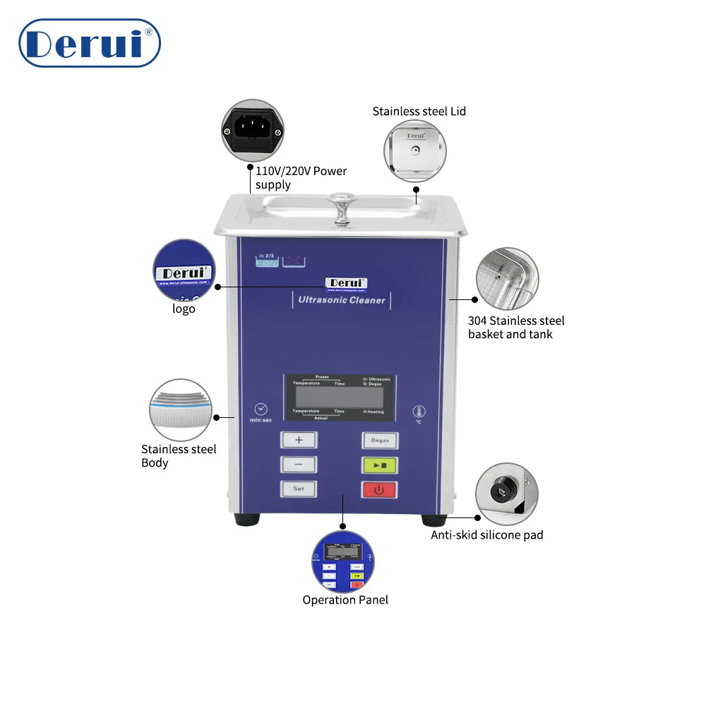 37Khz Denture Ultrasonic Cleaner Multifunctional Household Ultrasonic Cleaning Machine
