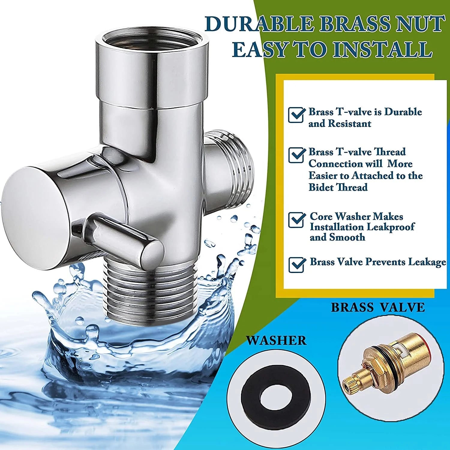 304 Stainless Steel Handheld Bidet Sprayer Toilet Kitchen Shower Set for Bathroom Cloth Diaper Sprayer