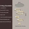 Modern Luxury Hotel Lobby K9 Crystal Ceiling Chandelier Villa Living Room Loft Staircase Round Ring Chandelier Pendant Lights