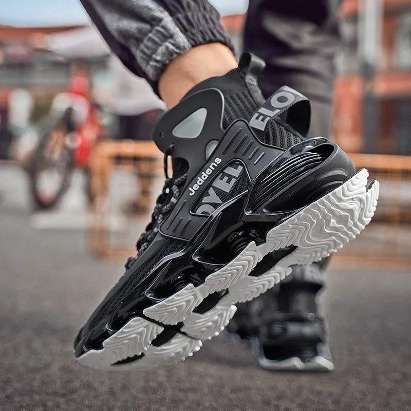 Men's Casual Sneakers Breathable Luxury Trainer Race Shoes Fashion Loafers Running Shoes for Male Comfortable Tenis