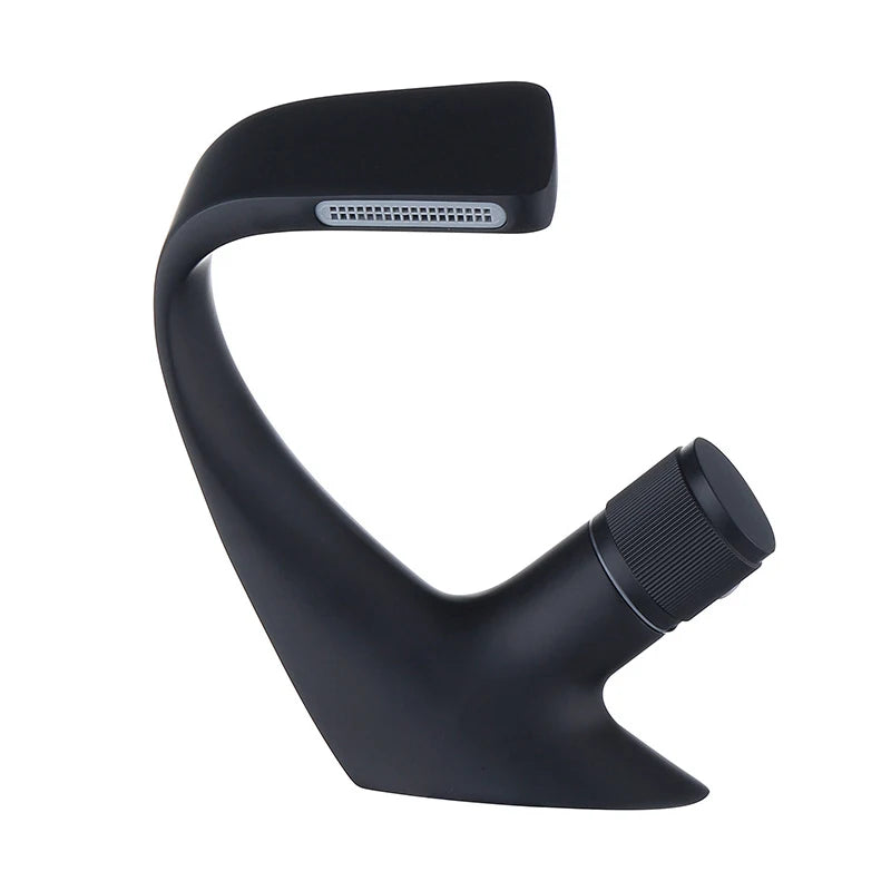 Black Faucet Bathroom Sink Faucets Hot Cold Water Mixer Crane Deck  Mounted Single Hole Bath Tap Chrome Finished ELM457