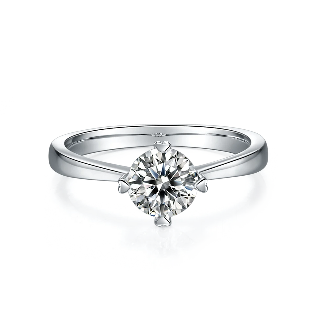 Hailer Engagement Ring with Moissanite Diamond Jewelry Rings for Women