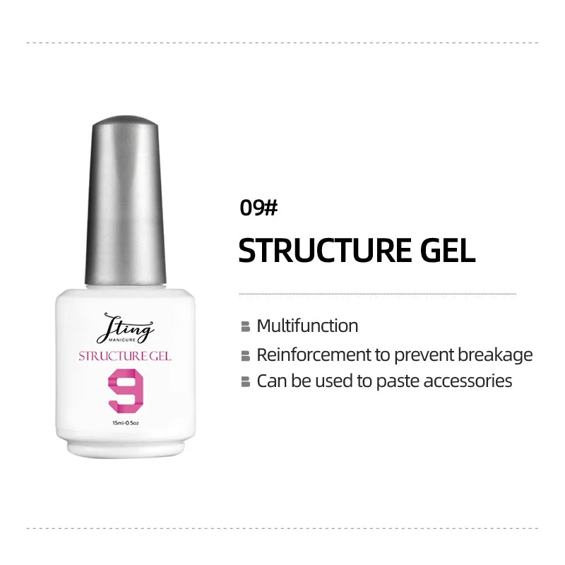 JTING Free Label New Design Hot Sale Top Base Coat Gel Nail Polish OEM Custom Private Label Available Professional Nail Supplier