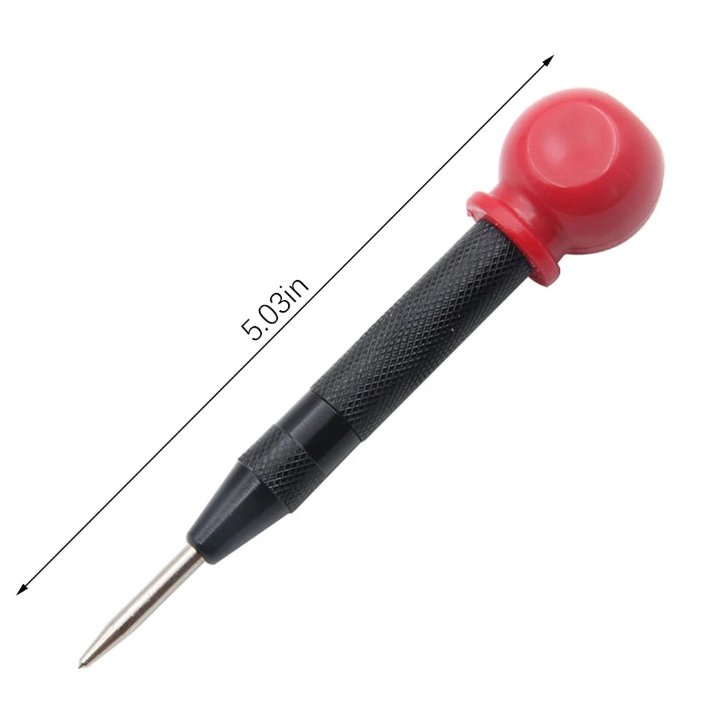 5 inch Automatic Center Punch Spring Loaded Marking Starting Holes Tool Wood Press Dent Marker Woodwork Tool Hole Drill Bits New