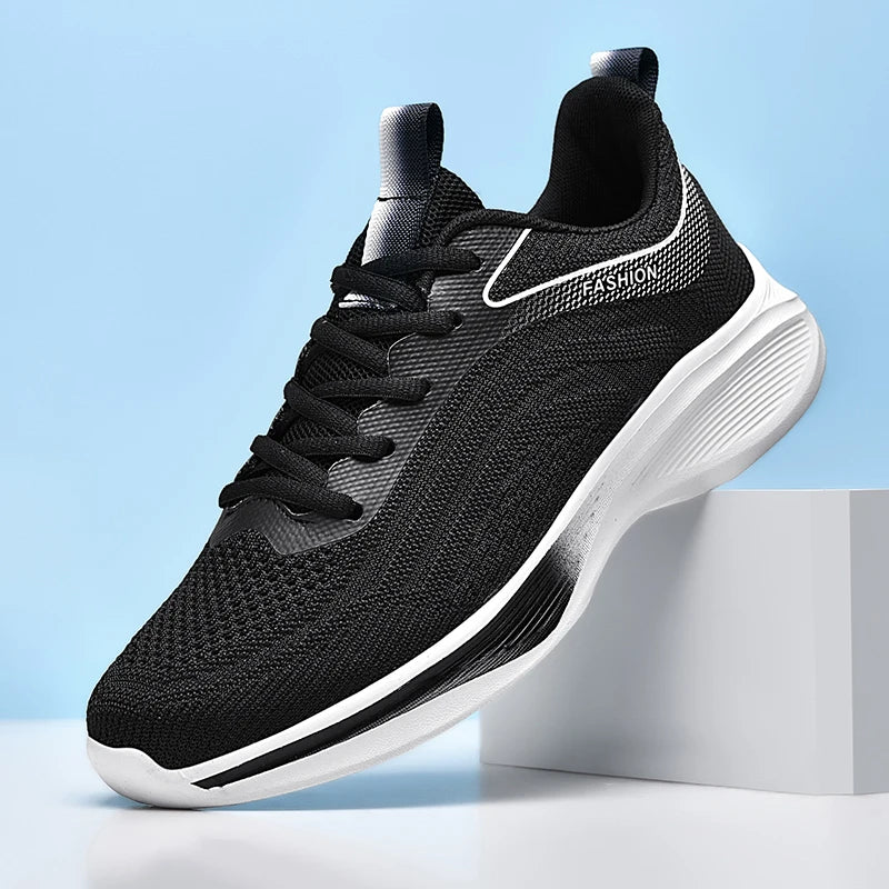 Men's Road Running Shoes Sneakers Track Trail Running Shoes Running Minimal Jogger Stretch Fabric Air Mesh Athletic Low-top