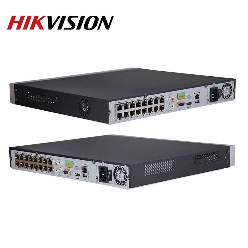 Original HiK DS-7616NXI-K2/16P English Version NVR Embedded Plug&Play 16-ch 1U 16 PoE 4K NVR