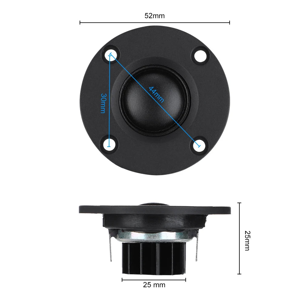 AIYIMA 2Pcs Tweeter 2 inch 6 Ohm 30W Dome Silk Film Tweeter Hifi Treble Speaker Audio Loudspeaker With Heatsink