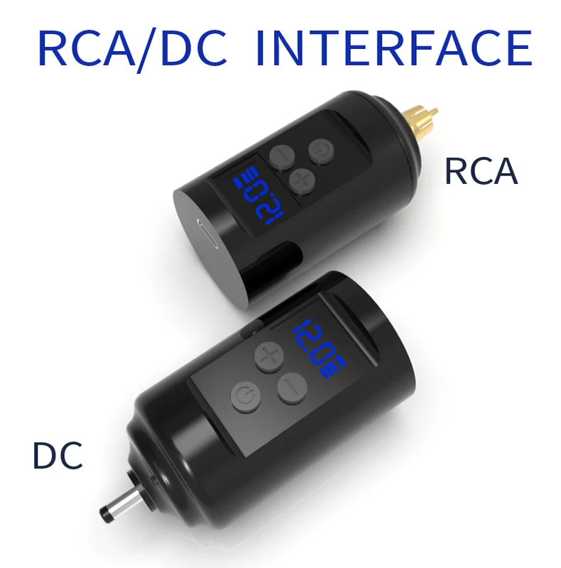 RCA DC Yilong/OEM Model 1600255 Plastic Battery Wireless Tattoo Power Supply Digital Permanent Makeup Accessory Charging