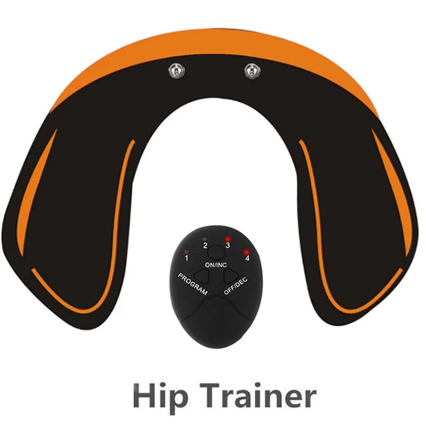 Electric Muscle Stimulator Wireless Buttocks Hip Trainer Abdominal ABS Stimulator Fitness Body Slimming Massager