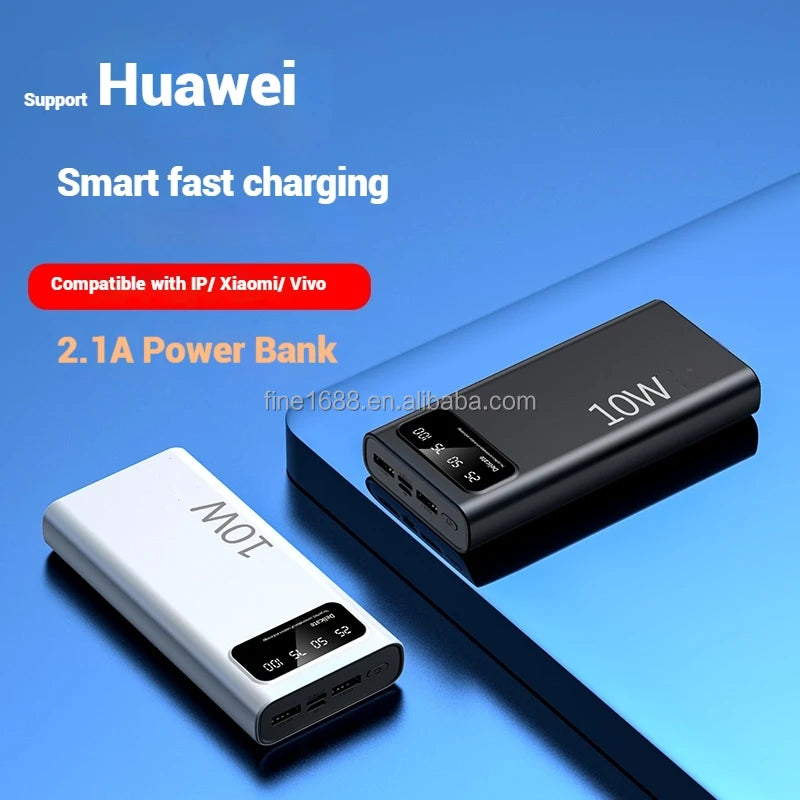 High Quality 20000mAh Ultra Slim Power Bank with LED Display Type-C Output 10W Fast Charging