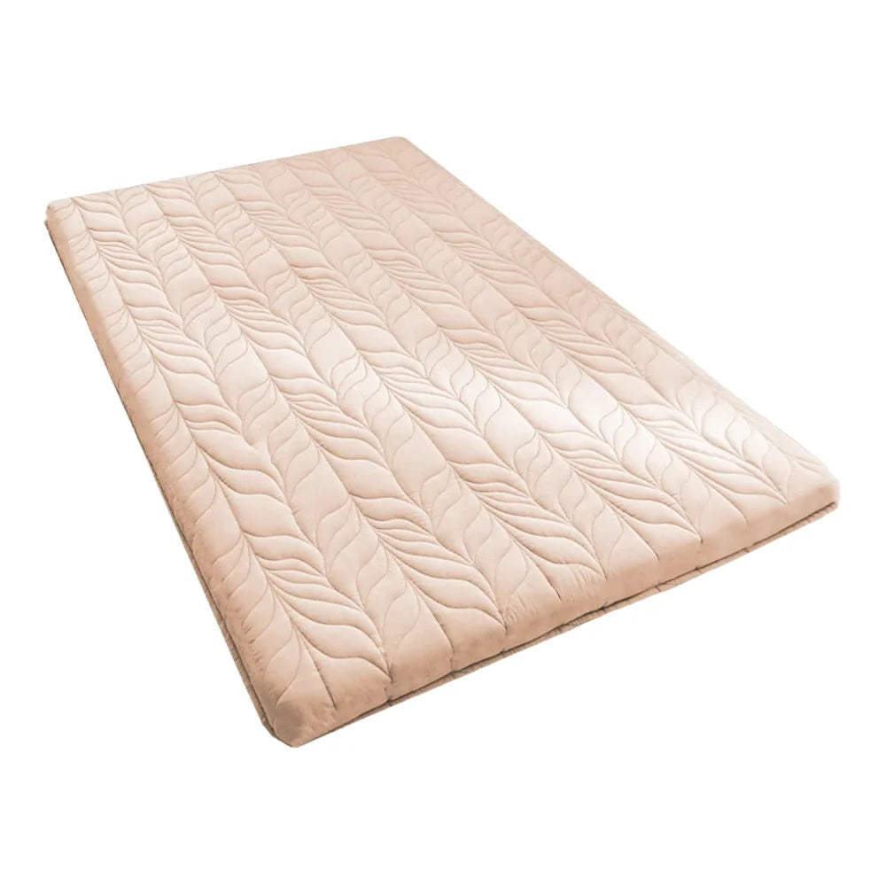 4inches Wheat Pattern Japanese Floor Futon Pad Cotton Folding Futon Compressible Tatami Mattress for Living Room