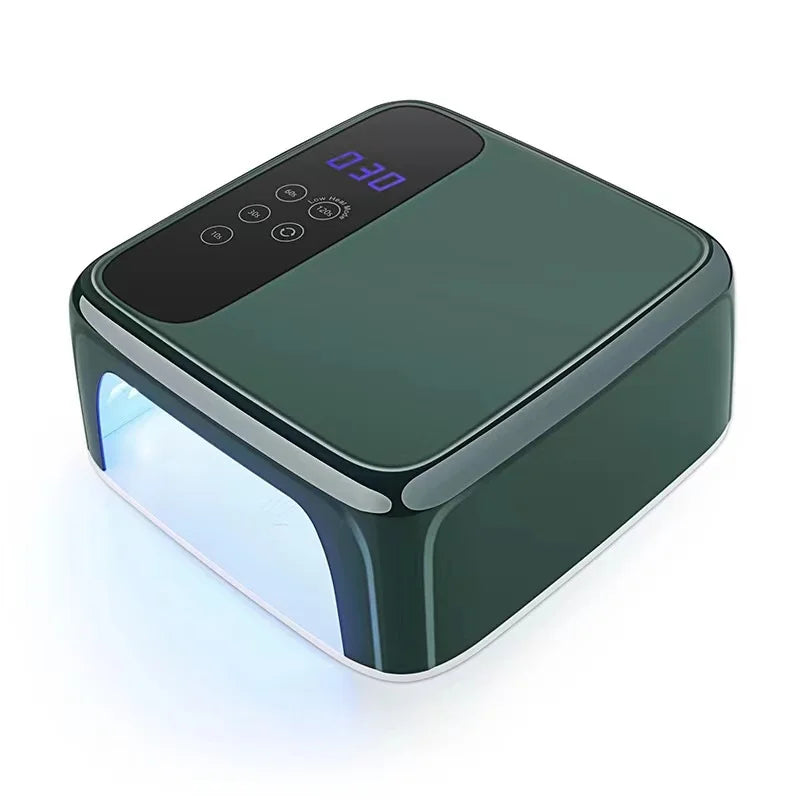 2024 Rechargeable 72W UV LED Nail Lamp Cordless Wireless Nail Gel Lamp Battery Power Supply Available EU UK US Plugs Plastic