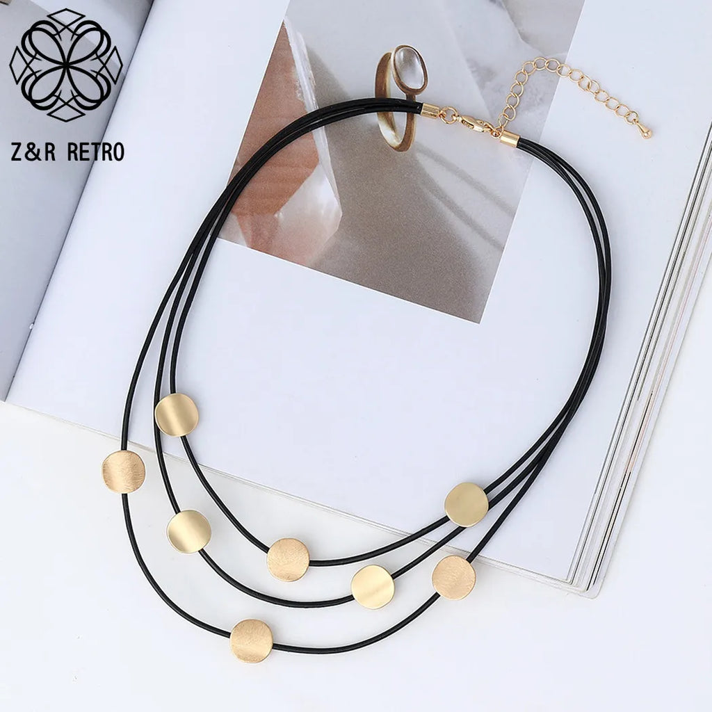 Vintage Neck Chokers Colar Statement Necklace Korean Fashion Jewelry for Women 2023 Suspension Pendants Trending Products New in