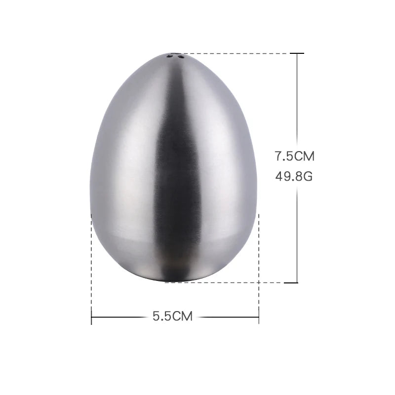 Gold Egg shape Spice Jar Set Stainless Steel Spice Tins Spice Storage Container kitchen Seasoning Sprays Tools Pepper Shakers