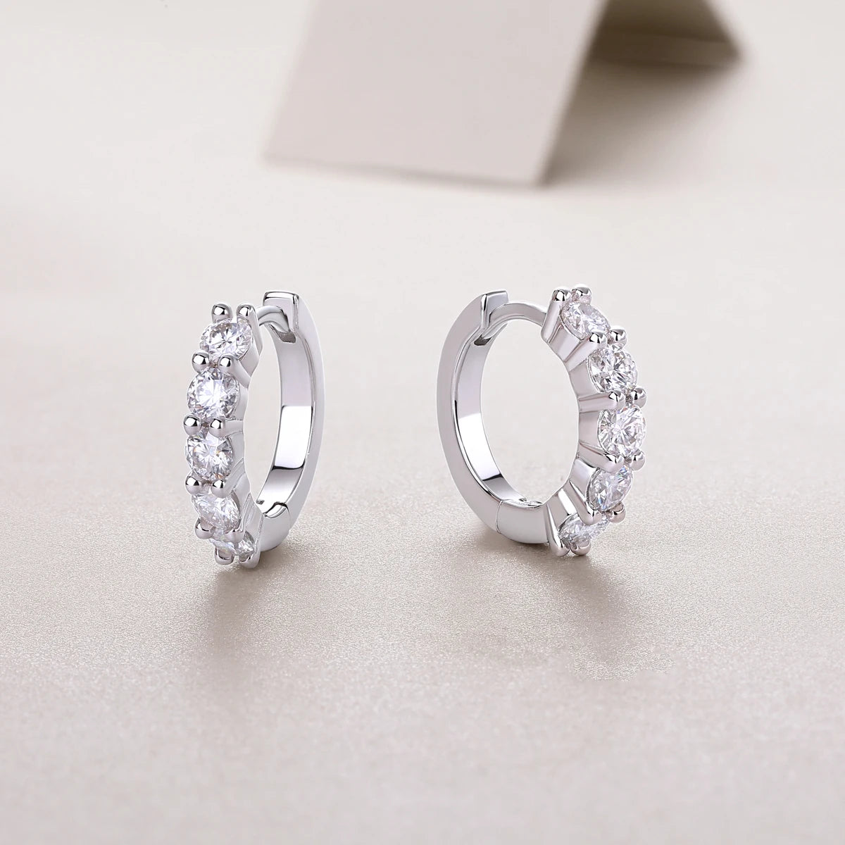Hot Selling Moissanite Hoop Earrings S925 Silver 18K Gold Plated Factory Direct D Color VVS Custom Jewelry Earrings