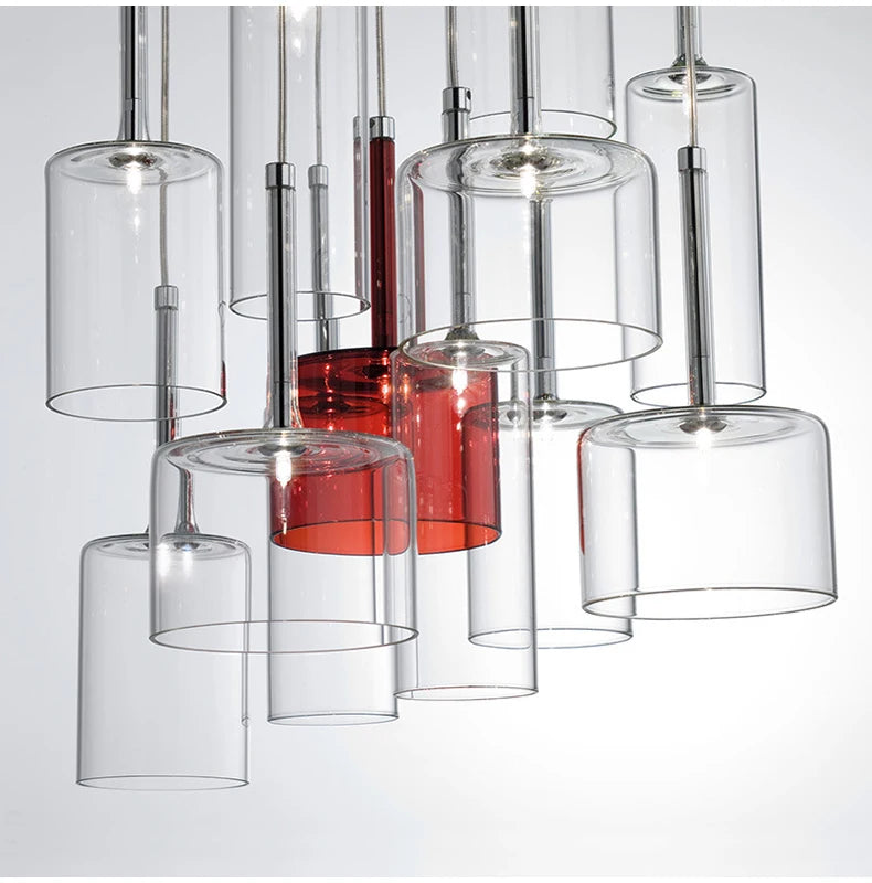 Modern Glass Pendant Lights - Minimalist Hanging Lamps for Dining Room, Bar, Bedroom & Bathroom Ceiling Lighting