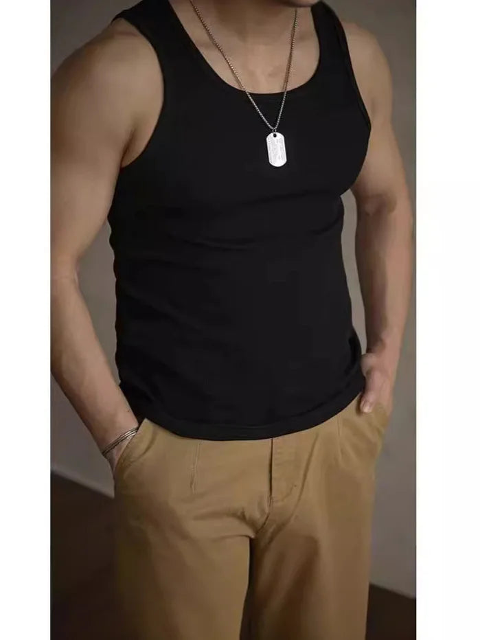 Pack of 3 in Stock Fbreathable Men's tank Tops Undershirt Sleeveless tank Top