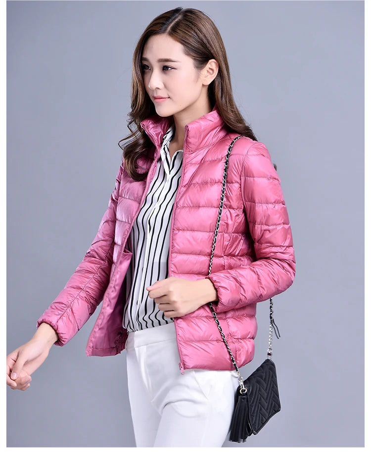 Spring Autumn Women Jackets 2024 Winter Female White duck down Jacket Fashion Ultralight Women Parka Packable Casual Puffer Coat