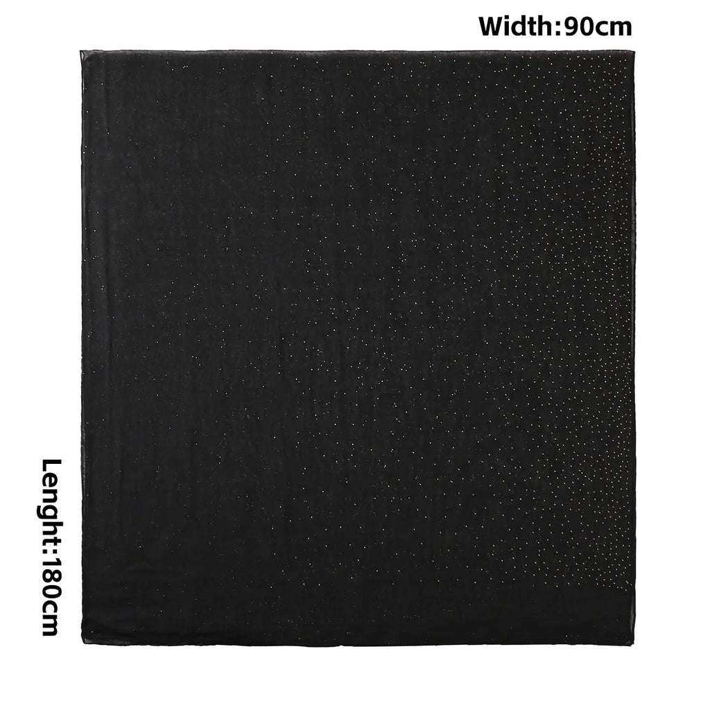 Zifeng OME Travel Photo Art Pure Color Full Star Hot Diamond Cotton Linen Monochrome Cape Scarves & Shawls