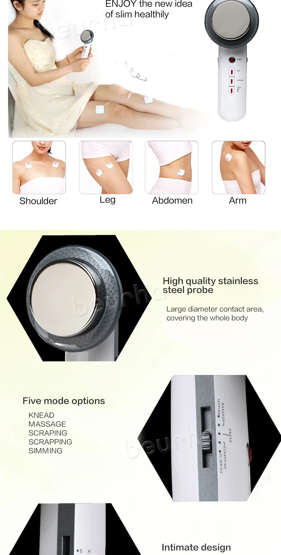 EMS Body Slimming Massager Ultrasonic Cavitation Weight Loss Machine Anti Cellulite Fat Burner Electric Infrared Slimming Machin