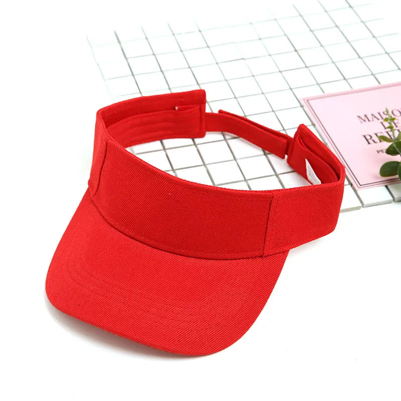 Tennis Visor Cap Solid Empty Top Cotton Men's Caps Visors for Women Baseball Hats Outdoor Sports Gorro Con Visera Dropshipping