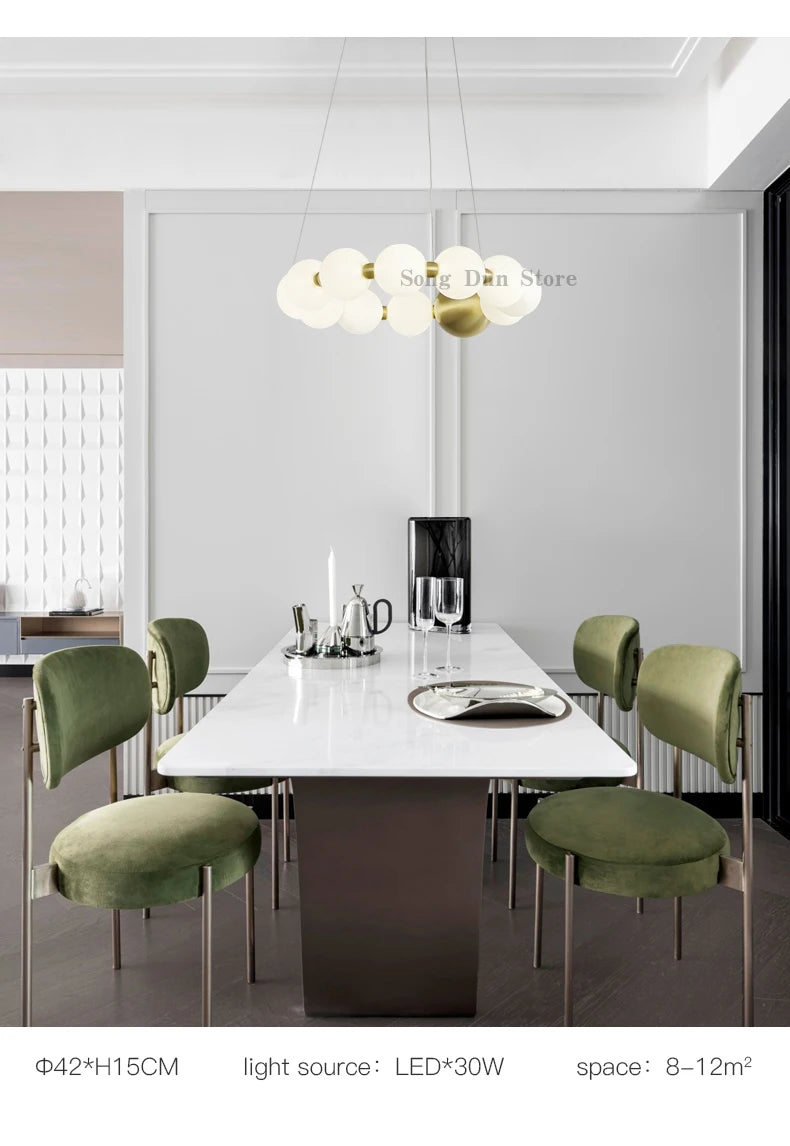 All Copper Post-Modern Household Living Room Chandelier Modern Minimalist Light Luxury Creative Personality Net Red Children’s