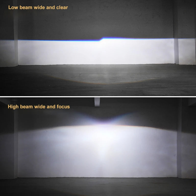 2.5 inch Bi-xenon Lens Optic Fiber Angel Eyes Projector White Halo Ring Headlamp Kit For Auto Car Motorcycle Headlight Retrofit
