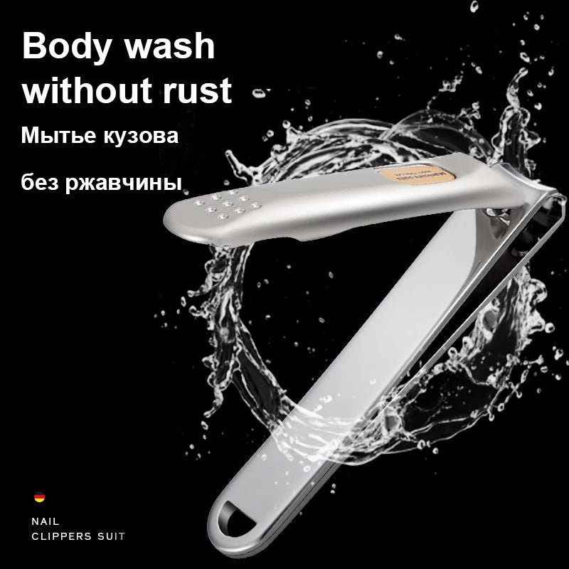 Nail Trimmer Pedicure Scissor Nail Clippers Stainless Steel Anti Splash Fingernail Cutter Manicure Tools Bionics Design