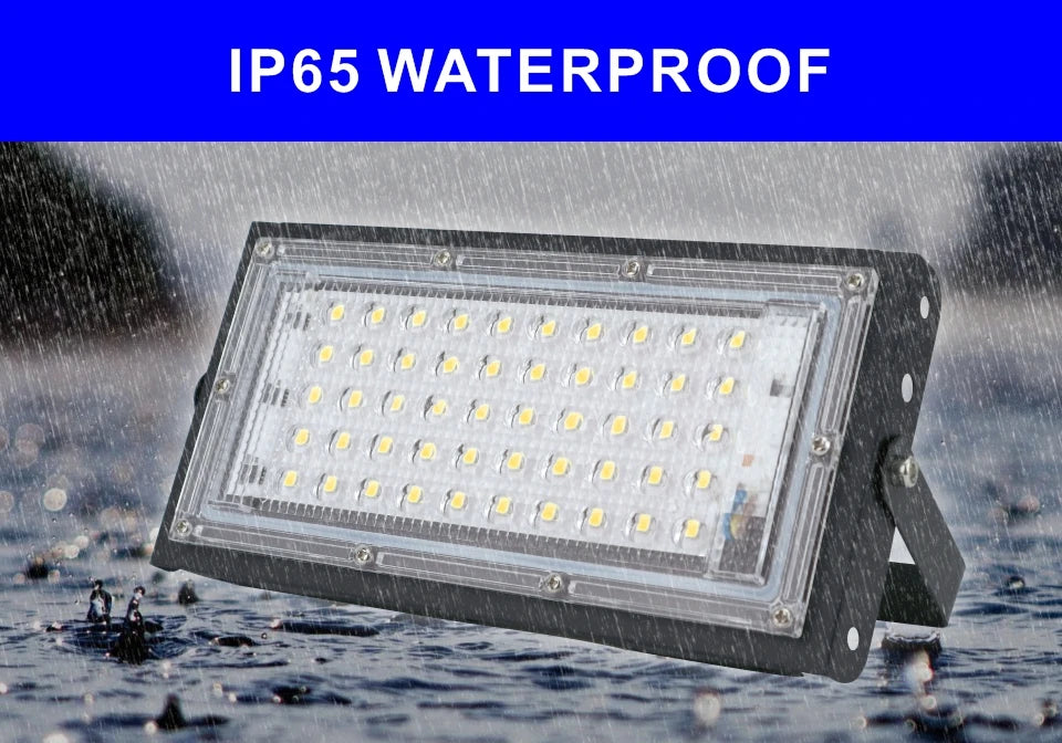 2pcs/lot 50W Led Flood Light AC 220V 230V 240V Outdoor Floodlight Spotlight IP65 Waterproof LED Street Lamp Landscape Lighting
