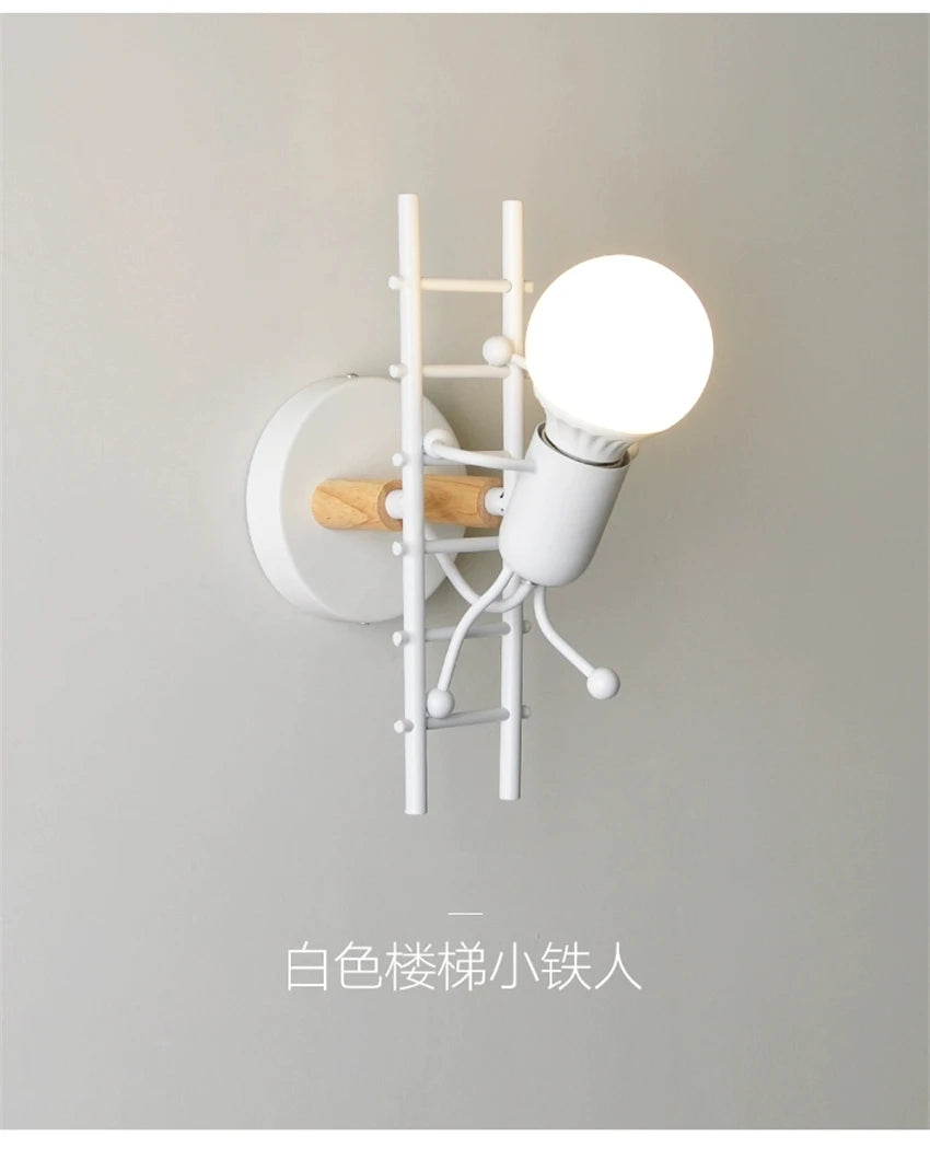 Nordic Climbing Stairs Wall Lights Living Room Home Decoration Bedroom Lamp aisle Corridor Children's Room Bedside Wall Lamps